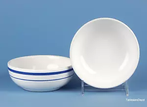 Nautica Signature Coll. AZUL MARINO, Juego de 2 cuencos de sopa/cereal, ¡COMO NUEVO! - Imagen 1 de 2