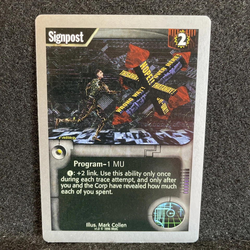 Netrunner 1996 WOTC Uncommon - Signpost (FREE SHIPPING)  - Image 1 of 1