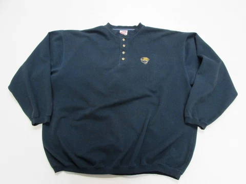Jacksonville Jaguars NFL Men's Henley Sweater Teal Size XL Cadre Athletics Cover