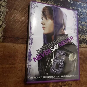 Justin Bieber Never Say Never DVD 2011 Pop Music Concert Bible Documentary - Foto 1 di 4