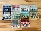 Bulk Lot of 50 License Plates from 10 Different States - 5 of Each State