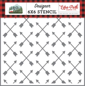Plantilla de papel Echo Park LET'S GO CAMPING 6x6 - Flechas de disparo - Imagen 1 de 1