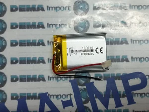 BATTERIA LiPo polimeri Li-Ion Batteria Cella per GPS MP3 3.7 v 1200mAh 103040 - Foto 1 di 3