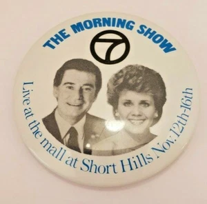 BOTÓN PINBACK DE COLECCIÓN #76-070 - THE MORNING SHOW - SHORT HILLS, NUEVO 12-16 - Imagen 1 de 2