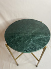 table d'appoint marbre et laiton grand modele 55 cm x 40 cm
