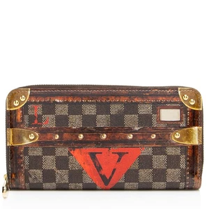 Cartera Louis Vuitton Edición Limitada Damier Level Time Trunk Zippy - Imagen 1 de 9