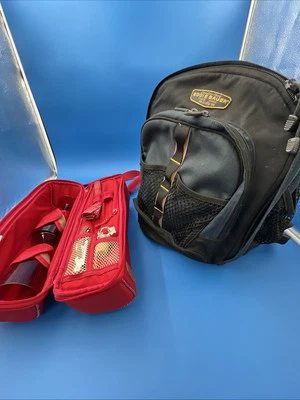 2 bolsas de colección Eddie Bauer botella de vino aislada puerta trasera de picnic y mochila con asa Foto 1 de 4