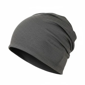 Mütze Slouch Damen Herren Mütze Beanie dunkelgrau - Bild 1 von 3