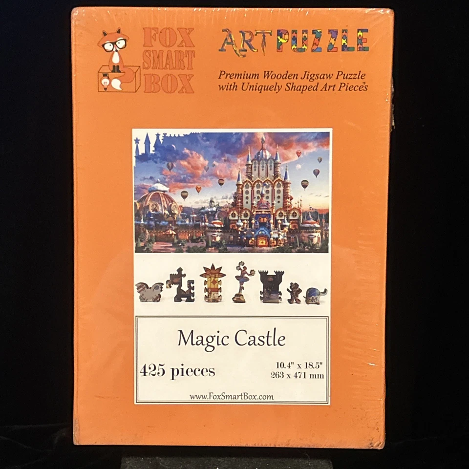 Wooden Jigsaw Puzzle for Adults by FoxSmartBox - 425 Pieces - Magic Castle - Image 1 of 4