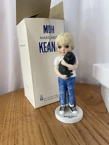 Margaret Keane Figur Junge mit Hundebox enthalten - Bild 1 von 4