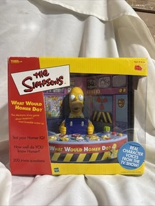 NEW The Simpsons WHAT WOULD HOMER DO? TALKING Electronic TRIVIA GAME Hasbro 2002 - Picture 1 of 13