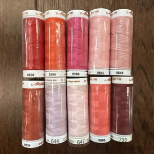 Lot E - Mettler Quilting Thread 10 Spools- 100% Cotton, 164 Yards each VTG - Picture 1 of 1