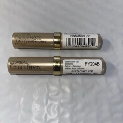 Lot of 2 Loreal Colour Refreshing Creme Fresco EyeShadow Pistachio ICE - Image 1 of 2
