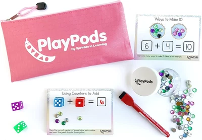 Sum Sparkles - Bolsa ocupada - Juguete de viaje - Agarrar y llevar borrado en seco actividades matemáticas Foto 1 de 4