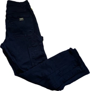 CAT Caterpillar Workwear Carpenter Pants Men’s 36X32 Black Double Knee EUC - Picture 1 of 16