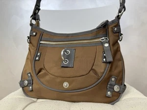 George Gina & Lucy GGL Multipocket Me Lalaland Brown Purse Bag Auth - Picture 1 of 11