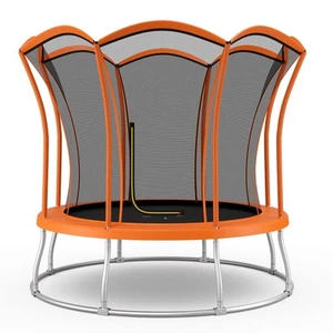 10' ASTM Certified Recreation Trampoline W/Exclusive Flower Shape Enclosure Net - Picture 1 of 9