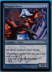 Winged Sliver FOIL Premium Deck Series: Slivers NM SIGNED CARD (505155) ABUGames - Picture 1 of 2