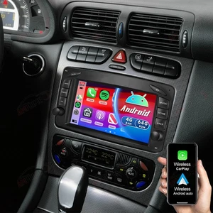 4+64G Android 15 Autoradio Für Mercedes Benz C-Klasse W203 W209 W208 GPS Navi BT - Bild 1 von 23