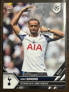 2025-26 UEFA UCL Topps NOW #6 Xavi Simons Tottenham Hotspur - Picture 1 of 2