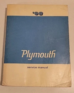 1968 Plymouth service Manual Original OEM for Fury,Belvedere,Barracuda,Valiant - Foto 1 di 13