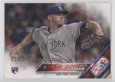 2016 Topps Limited Edition Caleb Cotham #530 Rookie RC - Image 1 of 2