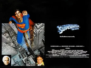 SUPERMAN THE MOVIE 1978 UK quad poster print 30x40" Christopher Reeve FREE P&P - Picture 1 of 1