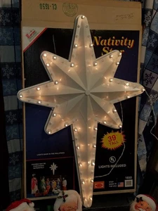 Molde soplado estrella belén vintage Empire 39" de alto con caja original 1650 - Imagen 1 de 7