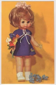 Doll in National Costume of East Germany Made in Berlin Vintage Postcard - Picture 1 of 2