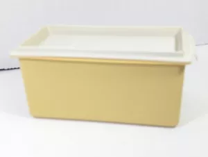 Plato de mantequilla dorado vintage TUPPERWARE Harvest Cheese Keeper 638-12 EE. UU. (BUENO) - Imagen 1 de 9
