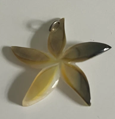 mother of pearl shell natural necklace pendant unisex/women great condition - Image 1 of 2