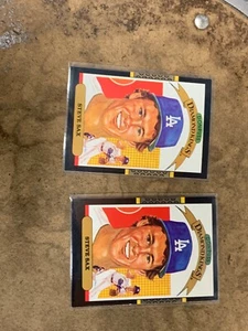 1987 Donruss, Diamond Kings, Steve Sax, Los Angeles Dodgers Lot of 2 - Picture 1 of 2