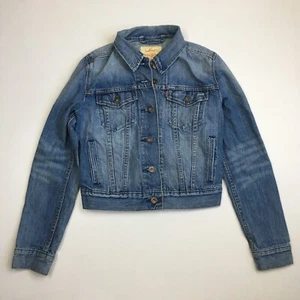 LEVI'S Unisex Kids sz XS 8-10 yrs Long Sleeve Medium/Light Wash Denim Jacket - Picture 1 of 10