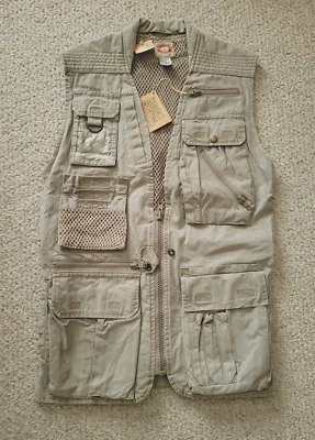 Chaleco Safari Fotoperiodista Vintage Banana Republic Safari Años 80 Caqui XS ¡NUEVO! Foto 1 de 4