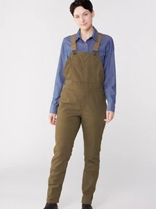 REI Co-op 158076 Green Womens Trailsmith Bib Overalls Double Knee SIZE 14 - Picture 1 of 19