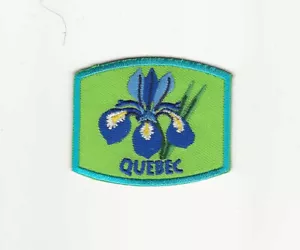 Province of Quebec Canada Souvenir Floral Patch - Picture 1 of 1