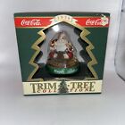 Vintage  Coke Coca-Cola Christmas Ornament Trim-A-Tree, Santa W/ Train