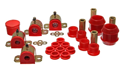 Juego de bujes maestros de suspensión delantera/trasera Energy rojo para Toyota Celica 00-05 Foto 1 de 3