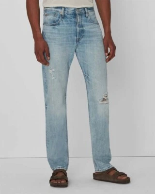 7 For All Mankind Men's Cooper J Relaxed Straight Jeans 33 x 30 NWT Light Wash - Image 1 of 4