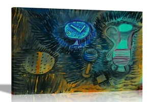 Still Life by Paul Klee Canvas Pictures Abstract Framed Wall Art Prints Decor - Picture 1 of 10