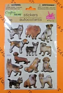 Crafter's Square Dogs & Puppies Puffy Sticker Pack - Picture 1 of 3