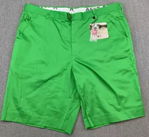 Royal & Awesome Greenside Shorts Mens size 42 Bright Green Golf 10 Inch Inseam - Picture 1 of 22