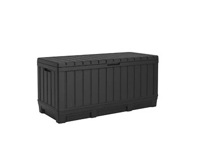 KETER Gartenbox Kentwood, 350 Liter Kissenbox Aufbewahrungsbox Auflagentruhe Box Truhe