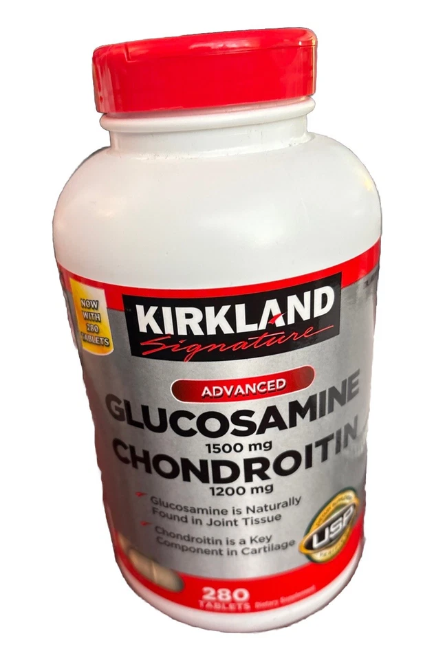 Kirkland Signature Glucosamine HCI 1500mg Chondroitin 1200mg 220 Tablets 4/27 - Image 1 of 1