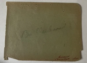 1952 Debüt Bus Buster Buzz Clarkson signiert Vintage Baseball Album Seite - Bild 1 von 1