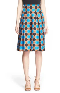 * NWT Milly Octagon Print Silk Culottes, Size 6 - Blue multi $520 - Picture 1 of 5