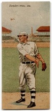 1988 Card Coll. 1911 T-201 Mecca Double Folders Reprint Chief Bender / Rube