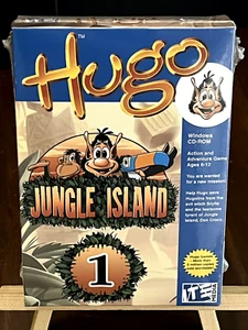 HUGO JUNGLE ISLAND 1 - (PC, CD-ROM, 2002) - SMALL BOXED GAMES, NEW SEALED!!! - Picture 1 of 5