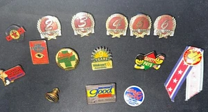 Walmart Employee Award Lapel Pin Lot of 15 Total 14 Metal And One Reg Pin - Picture 1 of 7