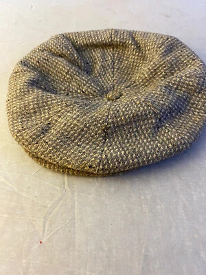 Vintage 1940's Newsboy Childs Wool Cap With Blue Flecks - Image 1 of 4